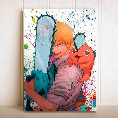 Imagem 1 de 1 de Placa Decorativa Anime Chainsaw Man