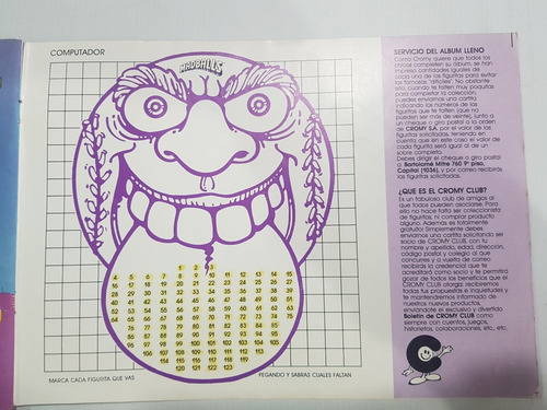 Imagen 10 de 10 de Antiguo Álbumes Figuritas Mad Balls Cromy Completo Mag 58823