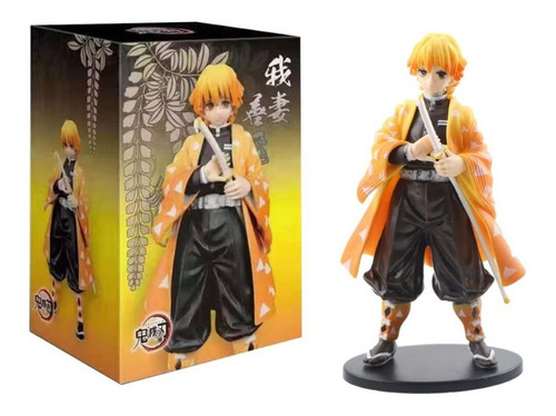 Figura De Acción De Demon Slayer, 16cm Altura, Zenitsu Agats