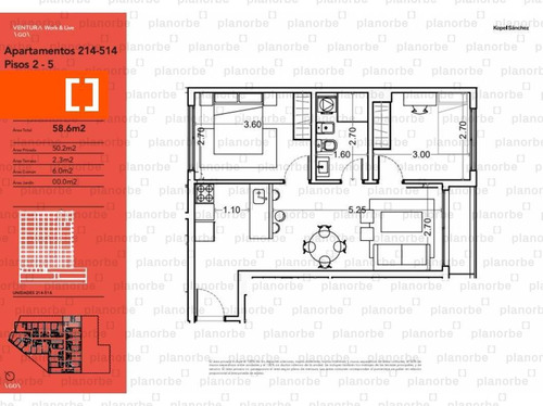 Venta De Apartamento Obra Construcción 2 Dormitorios En Cordón, Ventura Work & Live/go Unidad 414