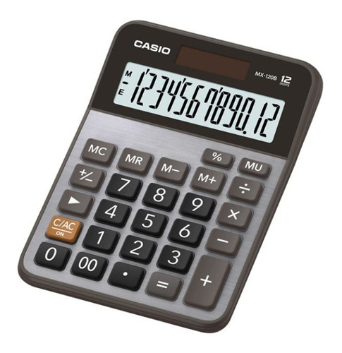 Imagen 1 de 2 de Calculadora Casio Mx-120b Solar 12 Dígitos + Pila