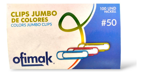 Clips Tricolor Jumbo - Ofimak