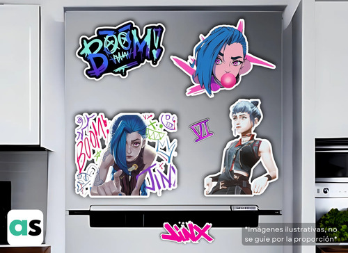 Sticker Jinx Arcane Powder Lol League Of Legends 53 Las X3