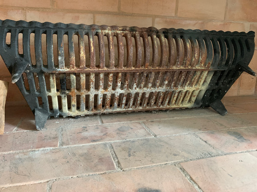 Leñero De Hierro Forjado Para Hogar O Chimenea Porta Leño (Usado)
