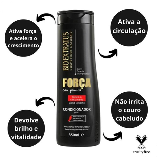 Condicionador Força Com Pimenta 350ml Bio Extratus