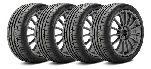 Kit 4 Pneus 255/45R17 ContiSportContact 5 Run Flat Continental 98W Aro 17