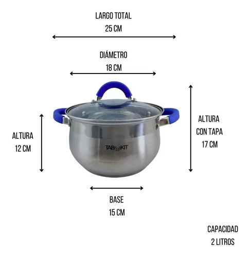 Batería de Cocina de Inducción de Acero Inoxidable con 15 piezas Plate –  ANFORAMA (Todo para mi Cocina)