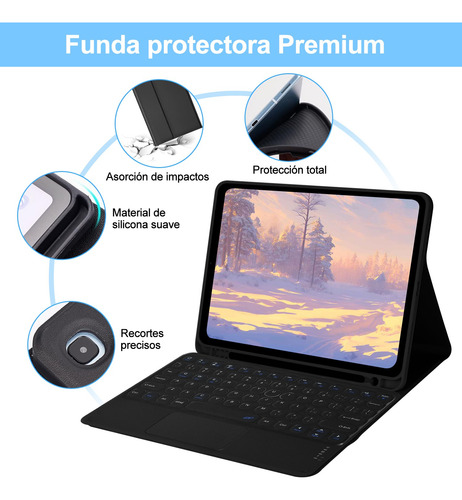 Funda Tablet Para Samsung S6 Lite 10.4 Con Lápiz Mouse
