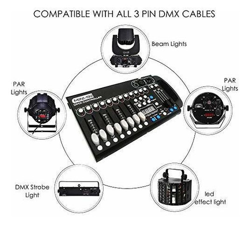 Consola Dmx, Controlador Dmx-512 Universal 192 Dmx 512 Stage