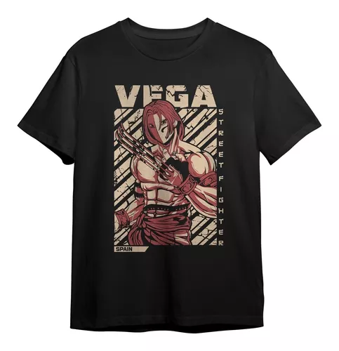 Camiseta Vega Street Fighter Gamer Geek Nerd Blusa Camisa