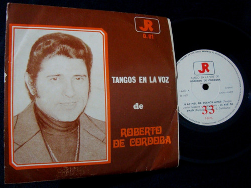 Disco Simple C/ Tapa Roberto De Cordoba Tangos En La Voz 