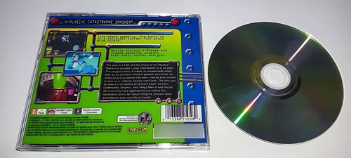 Mega Man X5 Playstation Black Label Mídia Prata