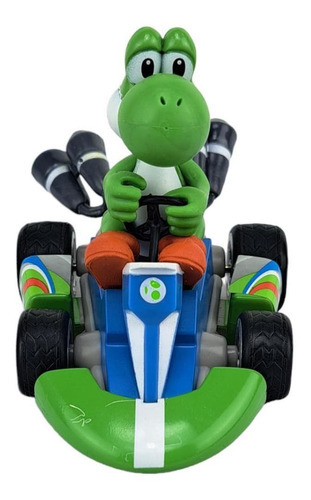 Carrinho De Fricção Do Yoshi Brinquedo Super Mario Kart Cor Verde
