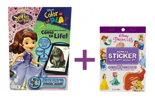 Libro Colorear Actividades Disney Princesa Sofia Calcomanias