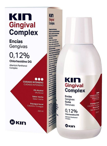 Enjuague Bucal Kin Gingival Clorhexidina 0.12% 250 Ml