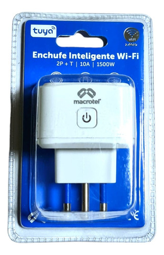 Enchufe Inteligente Macrotel Smart Wifi App Tuya 1500w 10 A