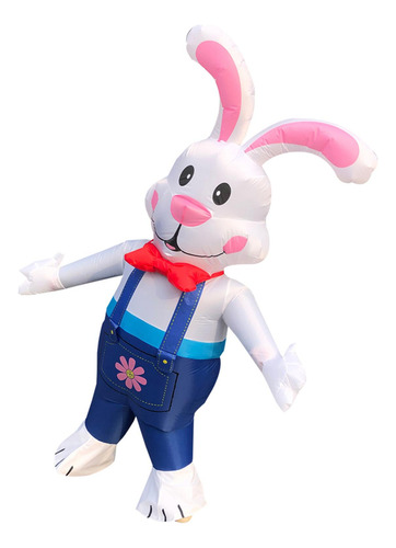 Inflable Conejo De Pascua Traje De Trajes De Fiesta Cabeza