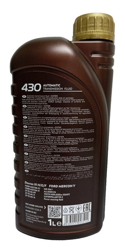 Imagen 2 de 2 de Lubricante Aceite Premium Transmisión Dexron Iii Alemán Pemc