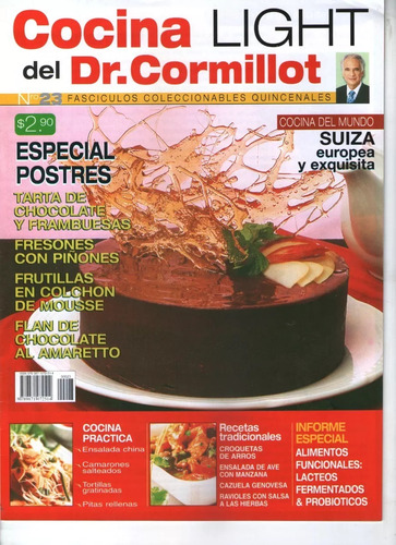 Revista Dr. Cormillot Cocina Light 2006 Colec Completa X24 (Usado)