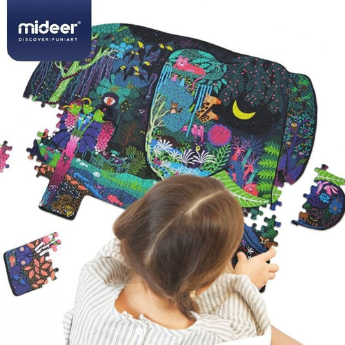 Imagem 3 de 5 de Quebra Cabeça - Formato Elefante - Tooky Toy