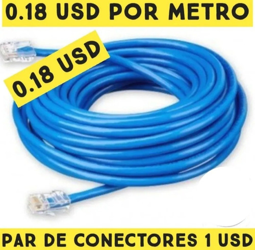 Cable Utp Internet 15mts Con Conectores 