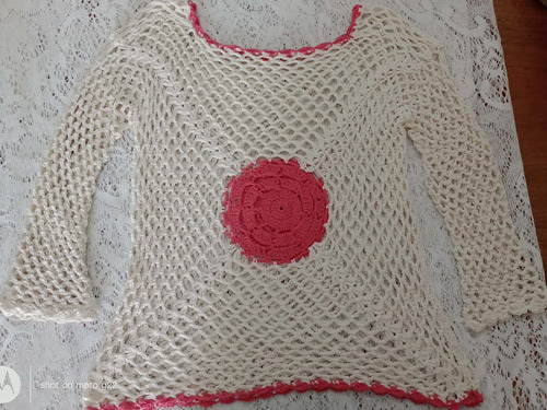 Sweter Artesanal Crochet Tejido Nuevo 