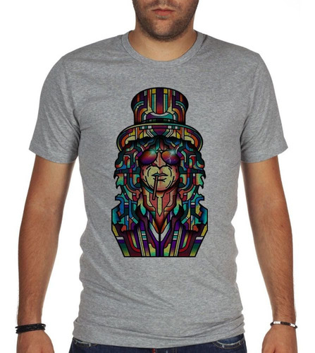 Remera De Hombre Rock Trippy Color Art Diseño