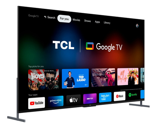 Smart Tv Qled 98 Google Tv Uhd 4k Tcl 98c735 Comando De Voz