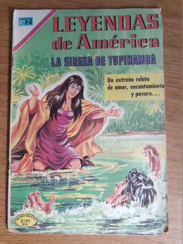 Cómic Leyendas De América La Sirena De Tupinambá Número 166 Editorial Novaro 1969