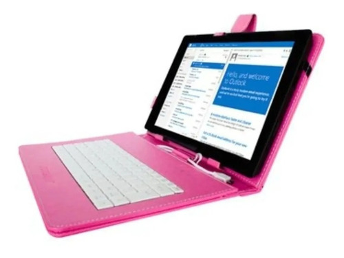 Funda Ajustable Con Teclado Para Tablet De 10 Pulgadas