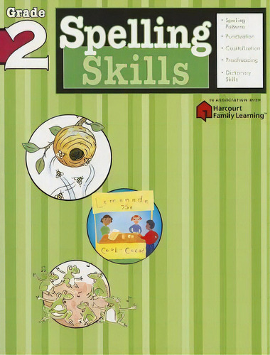 Spelling Skills: Grade 2 (flash Kids Harcourt Family Learning), De Flash Kids Editors. Editorial Spark Notes, Tapa Blanda En Inglés