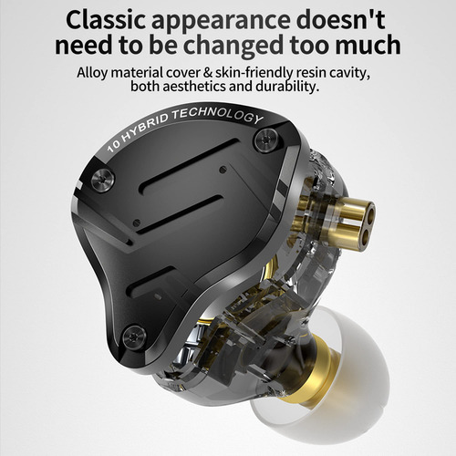 Audífonos Para Juegos Kinboofi Kz Zs10 Pro X Con Micrófono