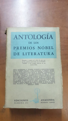 Antologia De Los Premios Nobel De Literatura-libreria Merlin