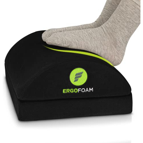 Ergofoam Reposapies Ergonomico De Escritorio - Negro