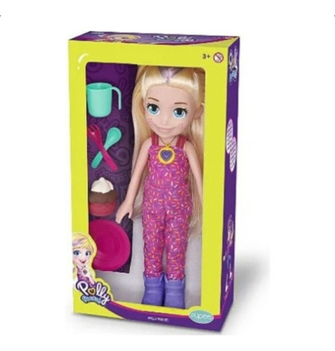 Boneca Polly Pocket 36cm Picnic Com Acessórios Pupee Mattel