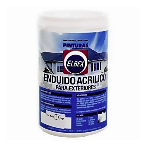 Enduido Acrilico Para Exteriores 1,7 Kg.