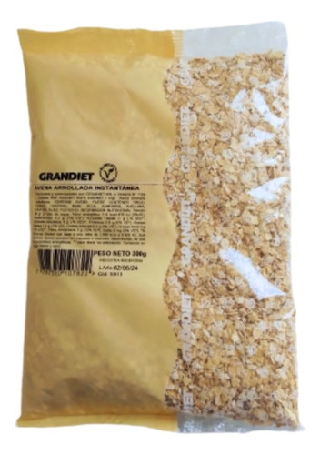 Avena Arrollada Instantánea En Hojuelas Grandiet 300 G