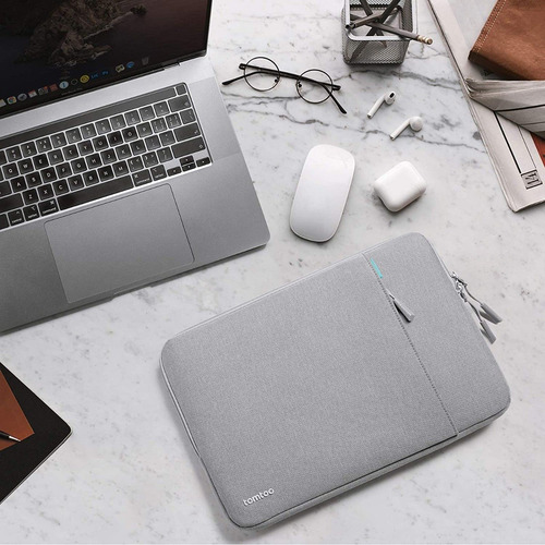 Imagen 6 de 7 de Funda Bolso Apple Macbook Air 13 13.3 Pro 2018 2019 Proteccion En Esquinas Tomtoc Premiun Acolchonada