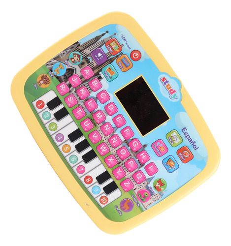 Tableta Led De Juguete Electrónico Para Aprender Español Par