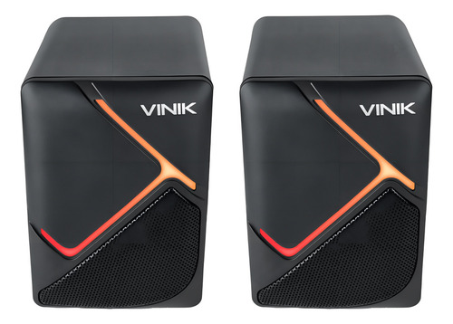 Caixa De Som Gamer P2 Led Rainbow 6w 2.0 Vinik