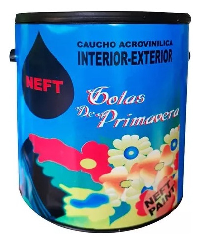 Pintura Caucho Gotas De Primavera Blanco Galon Clase B Neft 