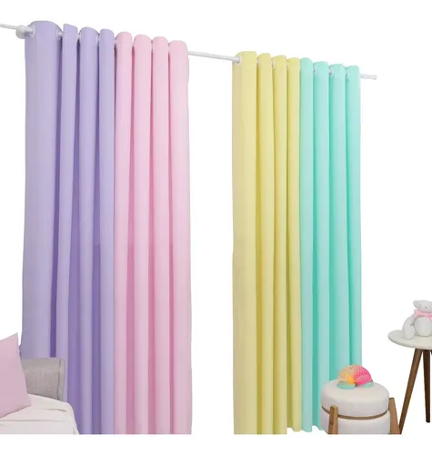 Cortina Colorida Oxford Arco-íris 600×250 Promoção