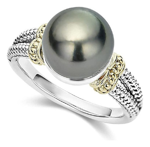 Pearl Rings Women Silver Plated Individuality Cool Rings Ann