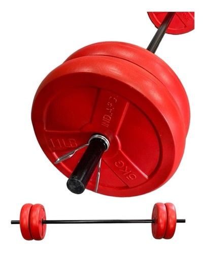 Kit Body Pump 20 Kg  En Discos Pvc  Barra Mr Gym 