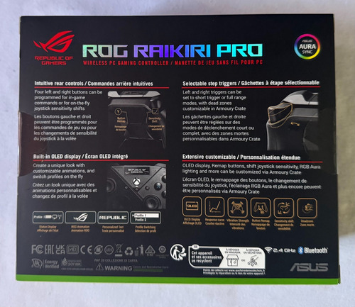 Control Gamer Asus Rog Raikiri Pro Rgb Pc Xbox Series Usb-c Negro (Usado)
