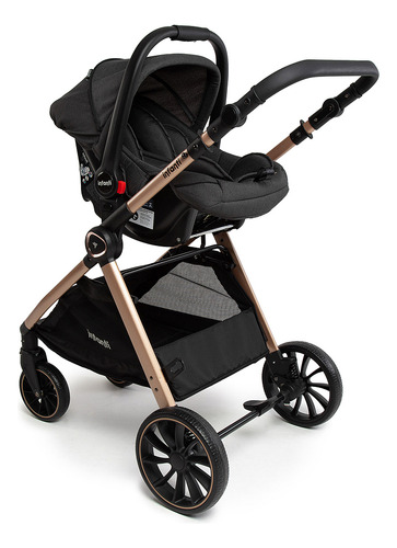 Carrinho Romanzo Com Bebê Conforto E Base Isofix Infanti