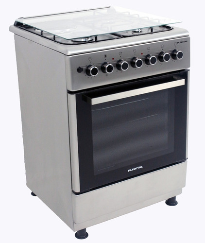 Cocina Punktal Combinada 3+1 Pk-1050tk Inox C/turbina Albion