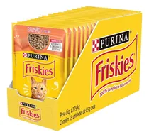 Comprar Kit 15 Friskies Sachês Para Gatos Adultos Sabor Salmão 85g
