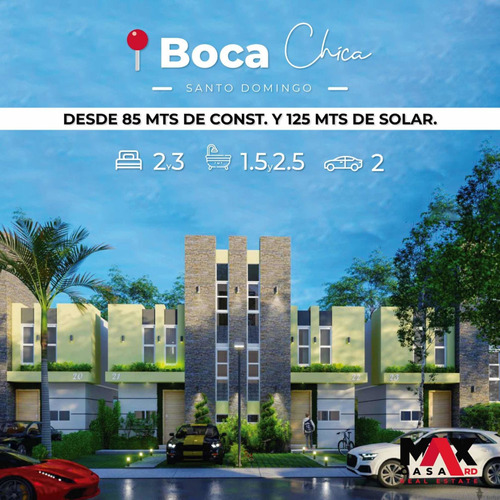 Casa Duplex En Boca Chica