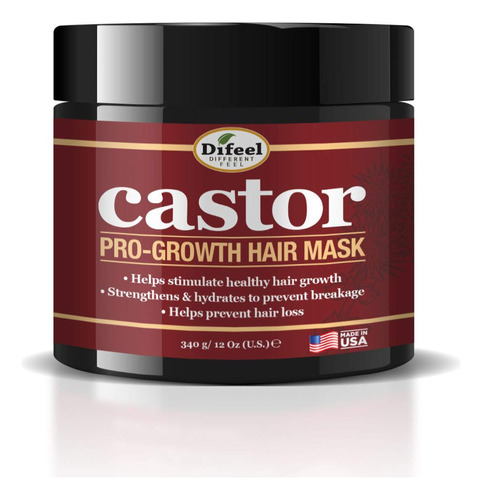 Difeel Mascarilla Para El Cabello Castor Pro-growth De 12 On